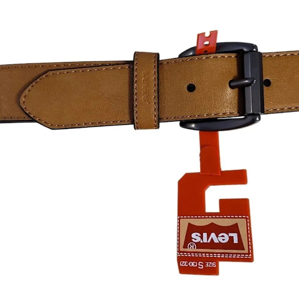 Levi's Tan Synthetic Leather Belt NWT Mens Small SZ 30- 32